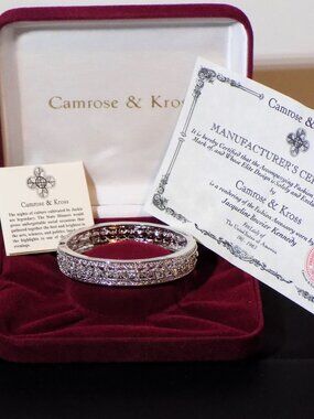 Camrose & Kross JBK Jacqueline Kennedy State Dinner Crystal Bracelet Case Papers